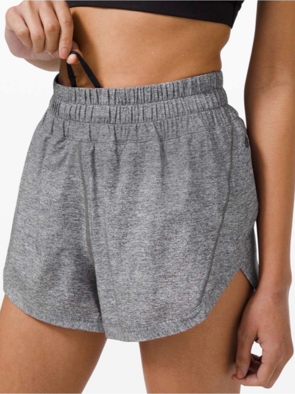 Lululemon Track That Heathered Grey Shorts | Size 6 | 5”| Like New